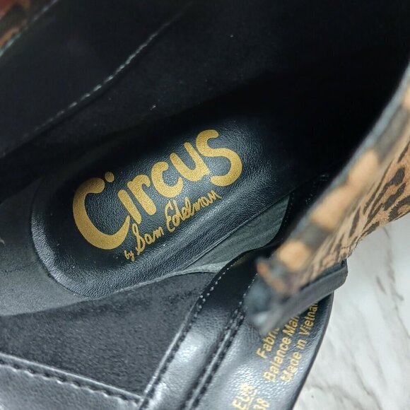 CIRCUS SAM EDELMAN KIRBY Kitten Heel Ankle Boots Women's Leopard Print Size 8 - Picture 10 of 10